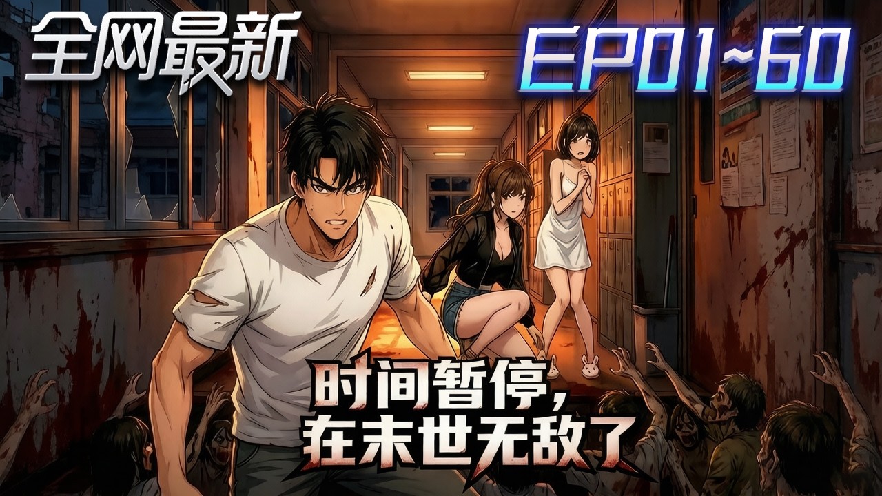 ⚡【首播漫剧】《时间暂停我在末世无敌了》💥第1~60集：末世降臨，他用時間操控與投喂系統，帶領女生一起逆襲求生！ #修仙 #ai漫剧 #動畫 #繫統 #末世 #小欣说文
