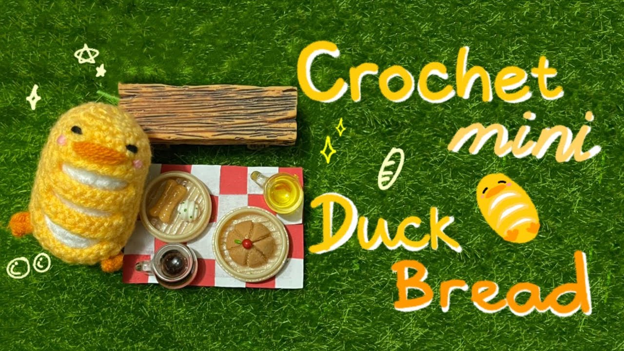 Crochet Mini Duck Bread 🐣🥖 | by @dally.crochet