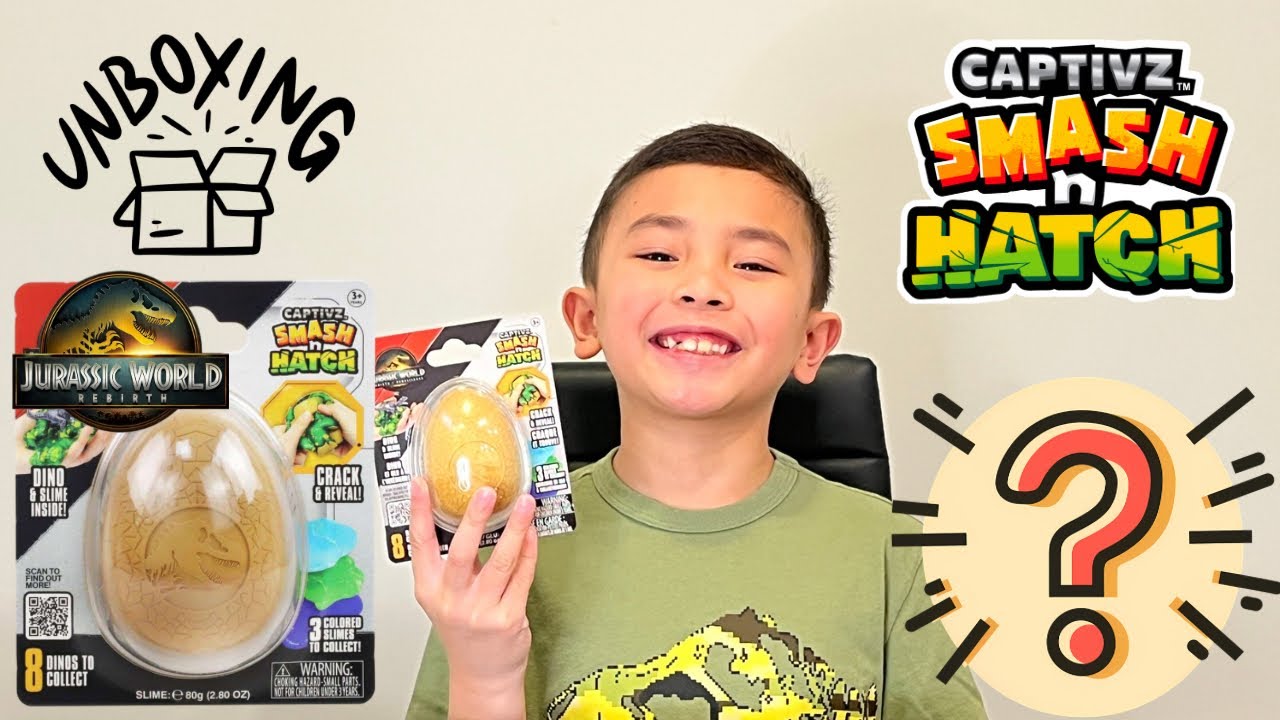 UNBOXING Jurassic World Rebirth Captivz Smash N Hatch! 🦖🥚💥Which Dino Will Appear?