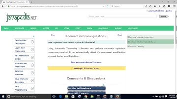How to prevent concurrent update in Hibernate? | javapedia.net