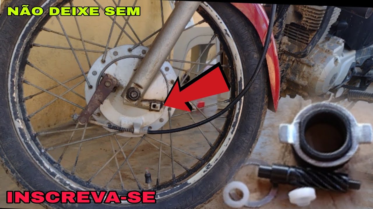 como trocar a engrenagem do velocímetro da Honda fan