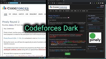 Enable Codeforces dark mode | codeforces night mode | codeforces dark theme | Extension |night theme