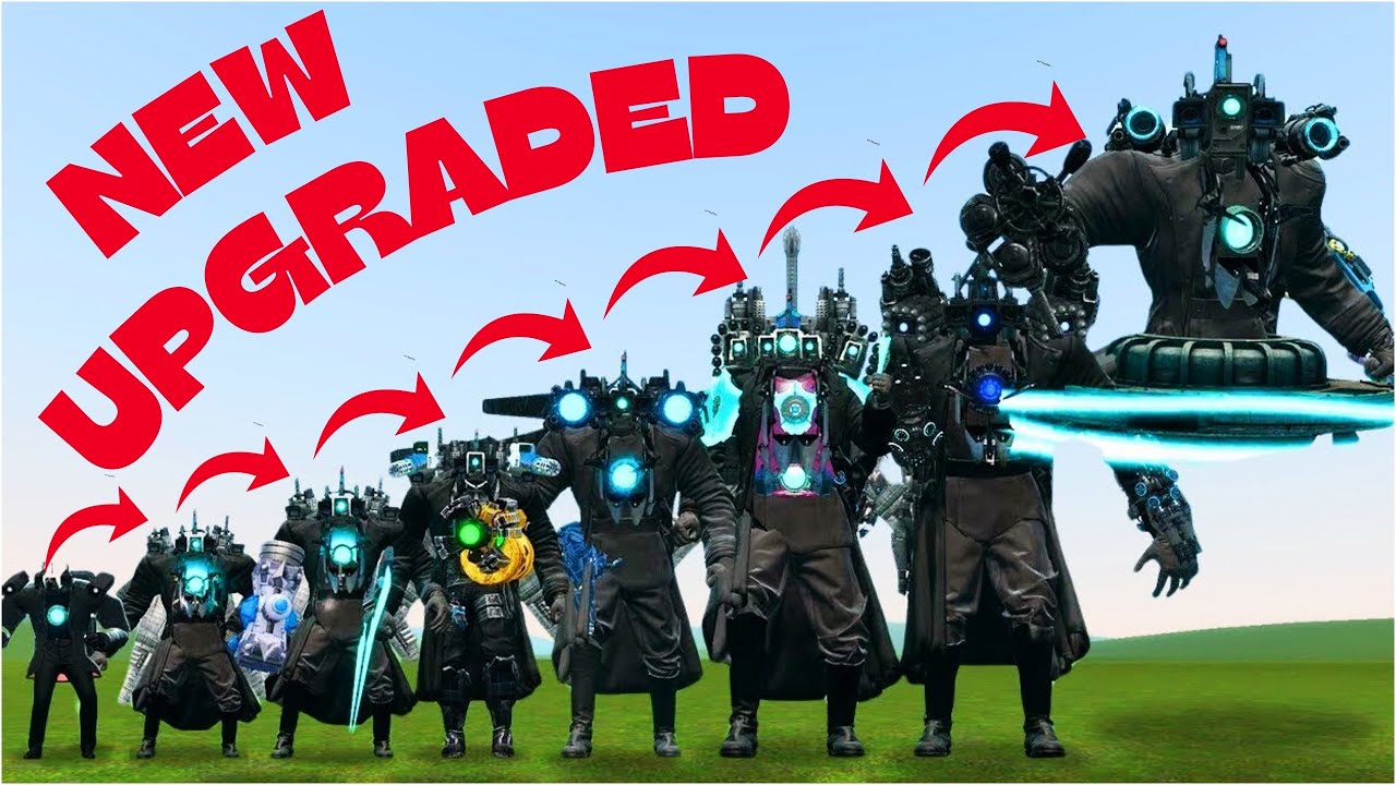 SIZE COMPARISON OF NEW TITAN CAMERAMAN ASTRO VS SKIBIDI TOILET BOSSES in Garry's Mod!