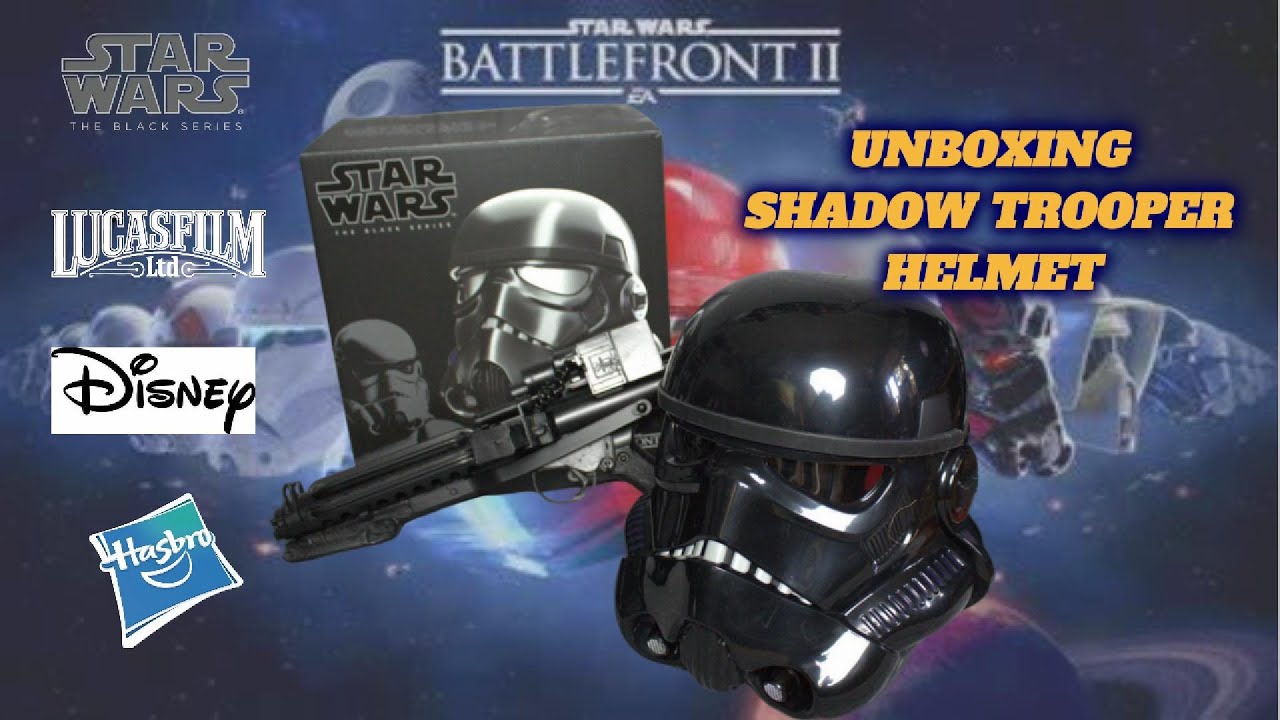 Star Wars The Black Series Shadow Trooper Electronic Voice Changer Helmet  Prop Replica Exclusive Star Wars The Black Series Shadow Trooper Electronic Helmet ( Excl