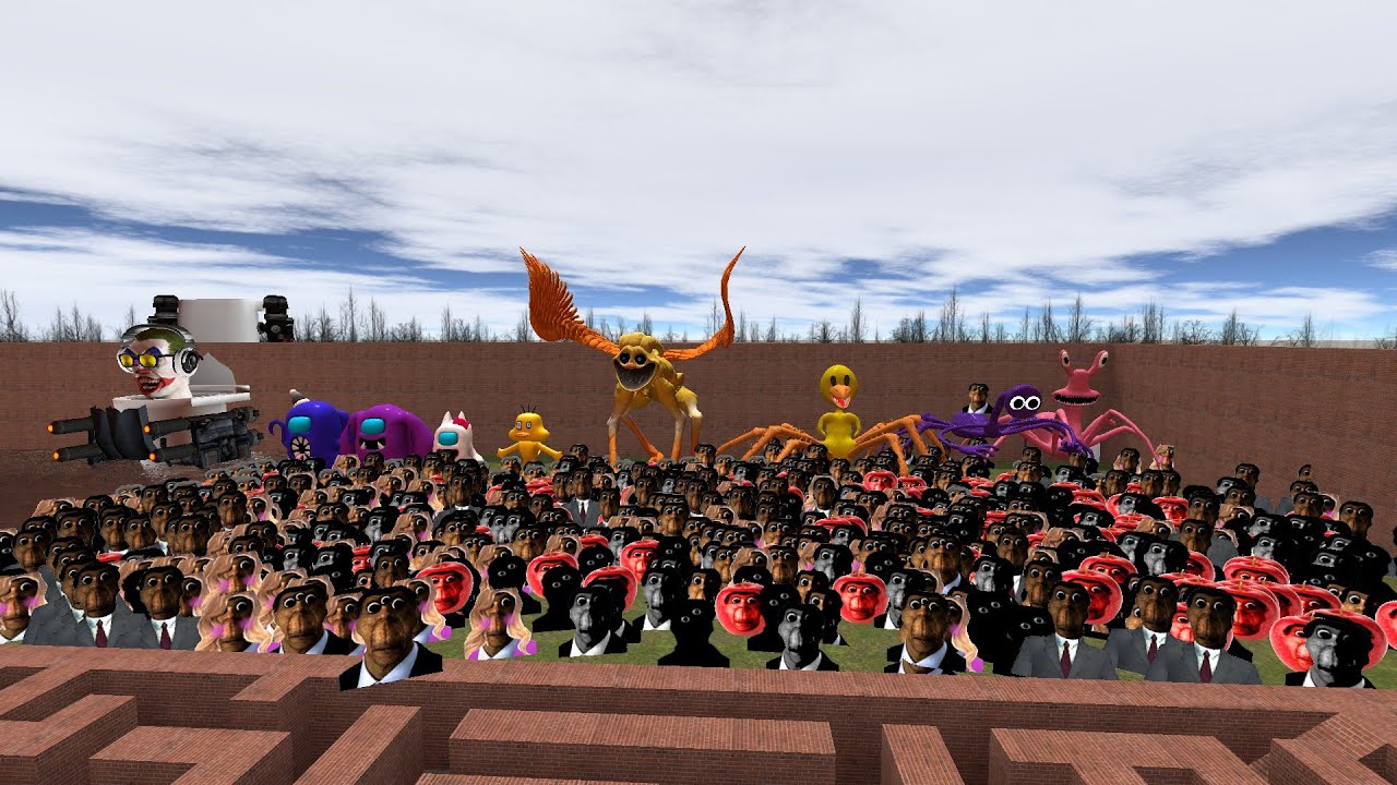 Can You Survive Obunga in the Big Maze | GMod Nextbot Frenzy