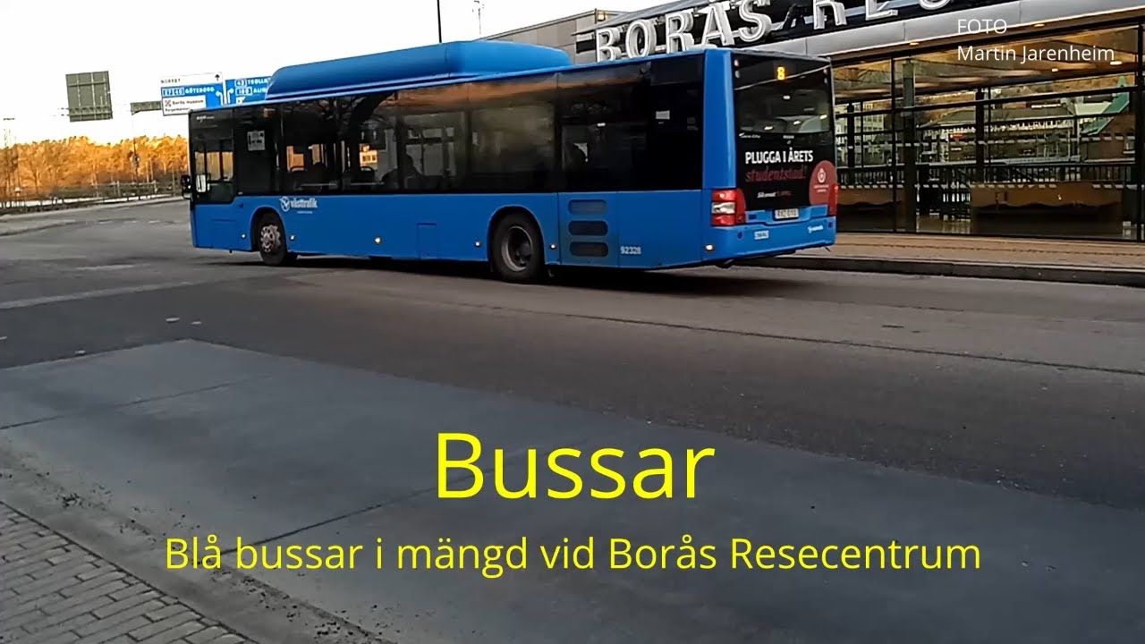 2021-02-28 BORÅS Bussar på Borås resecentrum ( Foto: Martin Jarenheim )