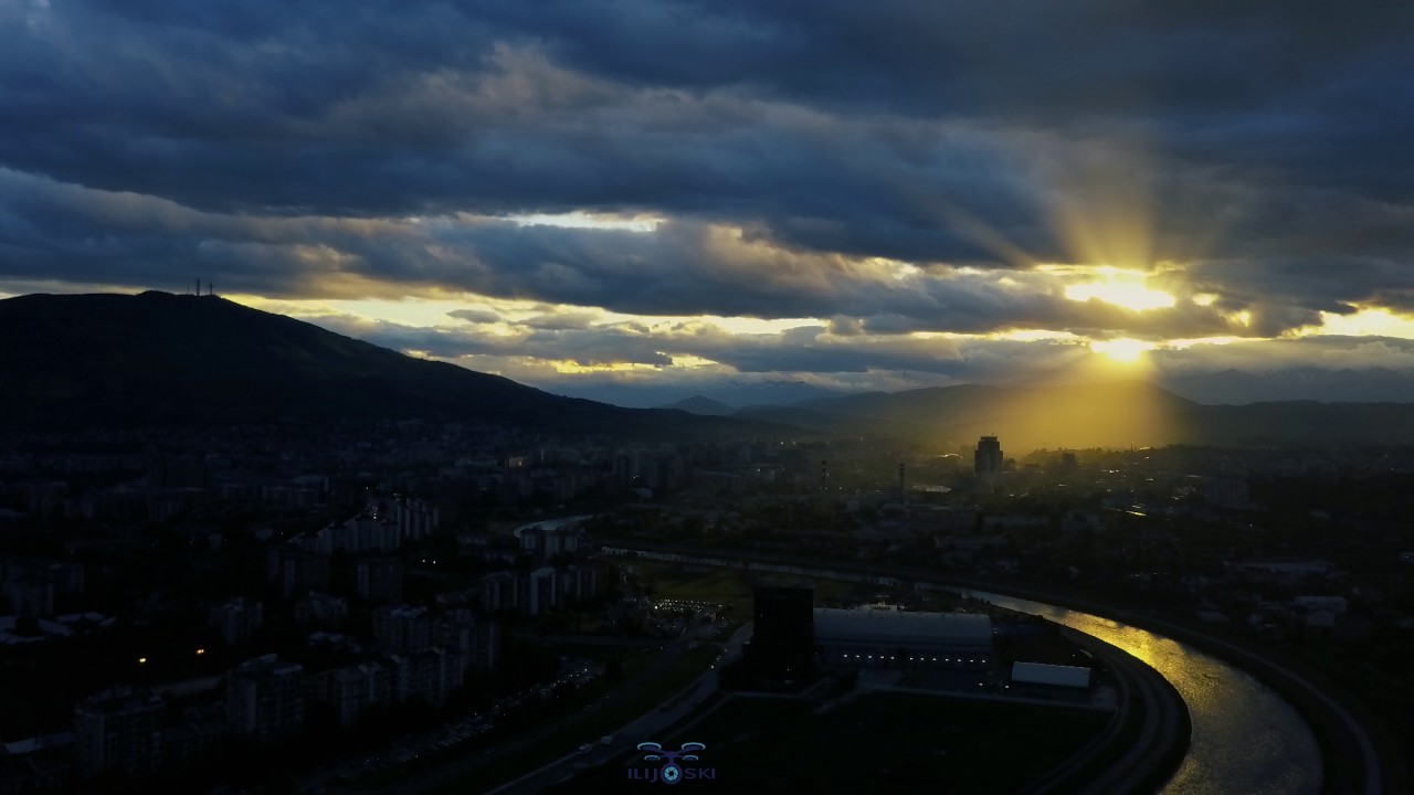 Skopje, Macedonia Sunset