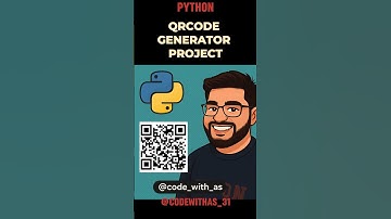 QRCODE GENERATOR USING PYTHON | PYTHON PROJECT| @codewithas_31 #shorts #viral #youtubeshorts