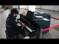 新倉敷駅のストリートピアノ