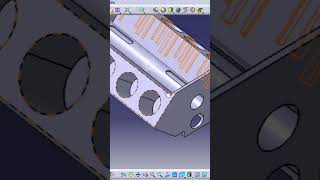 V8 ENGINE CAD MODEL #shotsfeed #cad #shortvideo #youtubeshorts #shorts