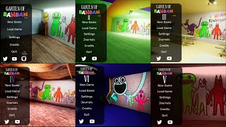 Garten of Banban 1 2 3 4 5 6 - Main Menu Comparison (Concept)