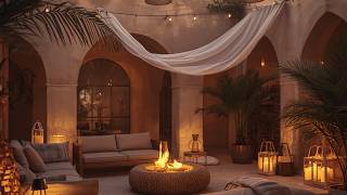 Egyptian Night Ambience 🏺✨ | Cozy Courtyard, Firelight & Soft Desert Air screenshot 5