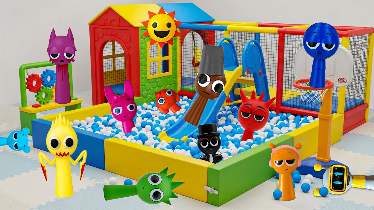 Sprunki in the Ball House: Fun Playground Turns into a Beautiful Day!