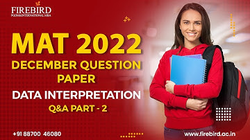 MBA MAT 2023 | December Q&A | Data Interpretation Important Question Part 2 | Shortcuts #mat2023