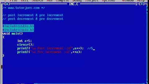 Increment And Decrement Operator In C Program Tamil