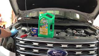 2016 Ford Explorer oil change