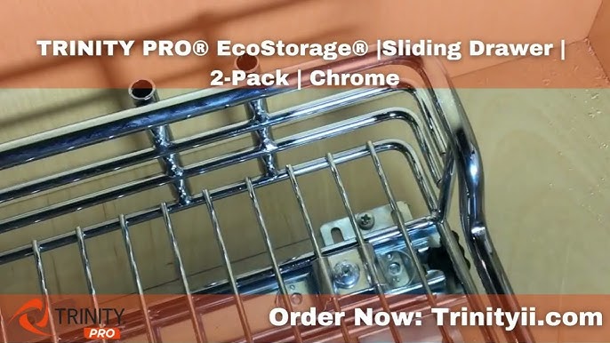 Trinity Basics EcoStorage 2-Tier Can Organizer Rack, 2-Pack, Chrome