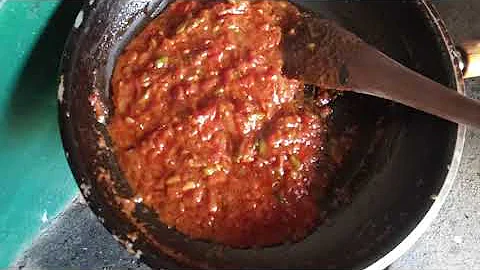 HOW TO MAKE TAMARIND CHILLI SAUCE (PILIPILI YA UKWAJU) #swahilidishes  #food #foodporn #foodphoto