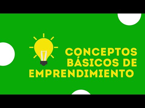 Video: Que Se Incluye En Los Conceptos Básicos Del Emprendimiento