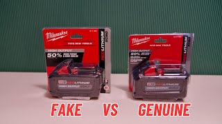 Fake vs Genuine Milwaukee M18 Battery - The Differences