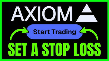 How To Set A STOP LOSS And TAKE PROFIT On Axiom Trade (QUICK & EASY) 2025