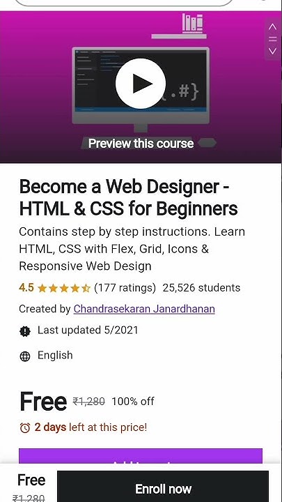 HTML & CSS Course For Beginners - Html Css Course Free | Free Udemy ...