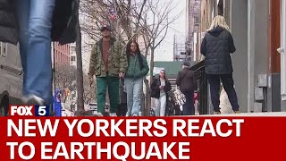 New Yorkers react to 4.8 magnitude earthquake