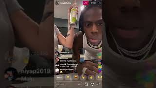 BHAD BHABIE & YUNG BANS ON IG LIVE FLIRTING!!!