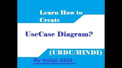 USE CASE Diagram with Example (Urdu/hindi) || CS619 || MCS || MIT