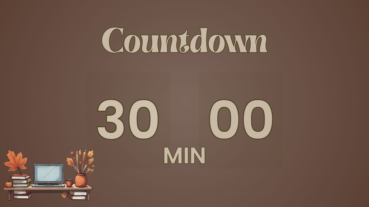 🎯 30-Minute Focus Timer | HotChocolate Edition 🍫 Calm Productivity (No ...