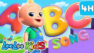 ABC Song Game &amp; Learn to Talk Songs 🔤 Interactive 4-Hour Kids Compilation | LooLoo Kids