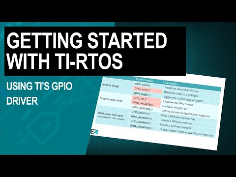 Getting Started with TI-RTOS: Chapter 3—using TI’s GPIO driver