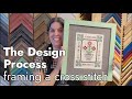 Framing A Cross Stitch - from the design counter to the finished piece