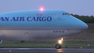 Korean Air Cargo Boeing 747-8F HL7617 Takeoff from NRT 16L