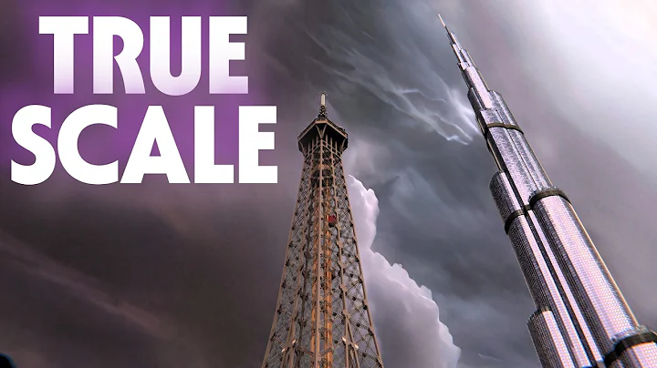 Burj Khalifa vs Paris Skyline | A Real Scale Comparison