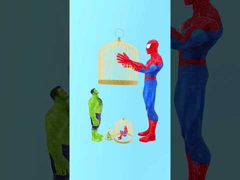 GTA V: Who's Trapped Now? Hulk vs Spider-Man 😂 #shorts #funny #animation