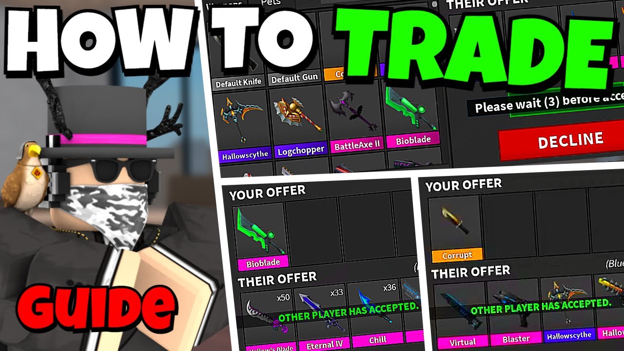 If you're trading Murder Mystery 2 items, check out Traderie #roblox #