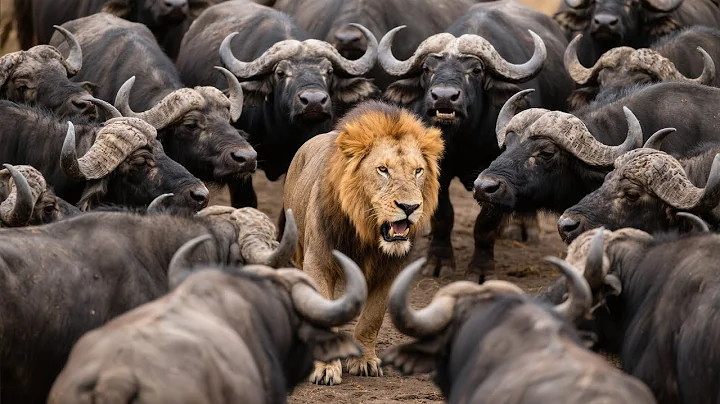 When Buffaloes Exhibit Raw Force Against Lions