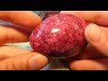 Jajko z kamienia szlachetnego lepidolit