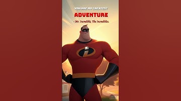 “You Are My Greatest Adventure – Mr. Incredible Quote | The Incredibles Movie Quote”