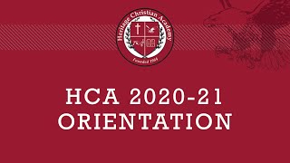 HCA UpperSchool Orientation 2020-21