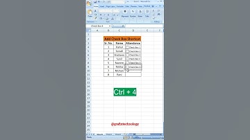 Check Box Shortcut keys in Excel #microsoft #excel #msexcel #shorts #computer #education #tricks