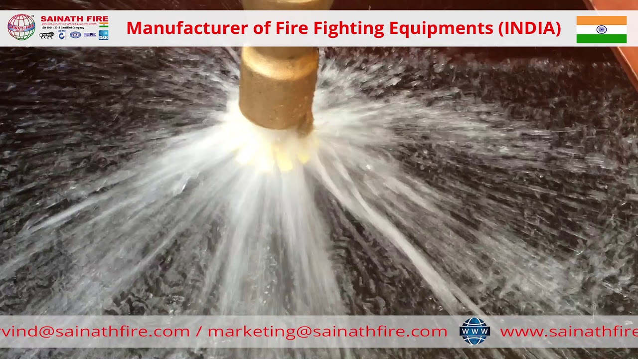 Foam Sprinkler Nozzle in Fire Fighting by Sainath Fire Mumbai India