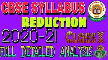 CBSE LATEST SYLLABUS REDUCTION || CLASS 10 || UPDATED SYLLABUS || DETAILED ANALYSIS