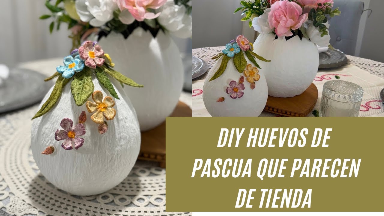 DIY DECORACIONES DE PASCUA CON LO QUE TIENES EN CASA