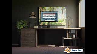 How To Make A  Desk / Table In Blender / Blender Tutorial