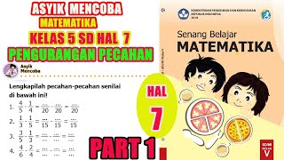 Try It Out Page 7 Happy Learning Mathematics Grade 5 Elementary School - Subtracting Fractions - ...