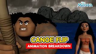 Moana Canoe Flip Scene | Animation Breakdown