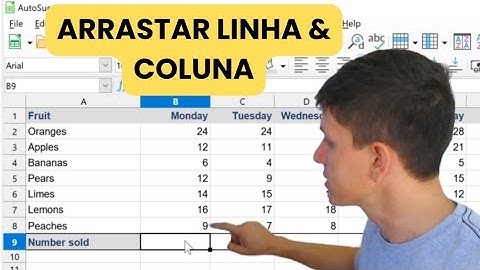 Mover LINHAS e COLUNAS no LibreOffice Calc (Arrastar)