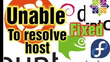 How to fix "sudo:unable to resolve host"